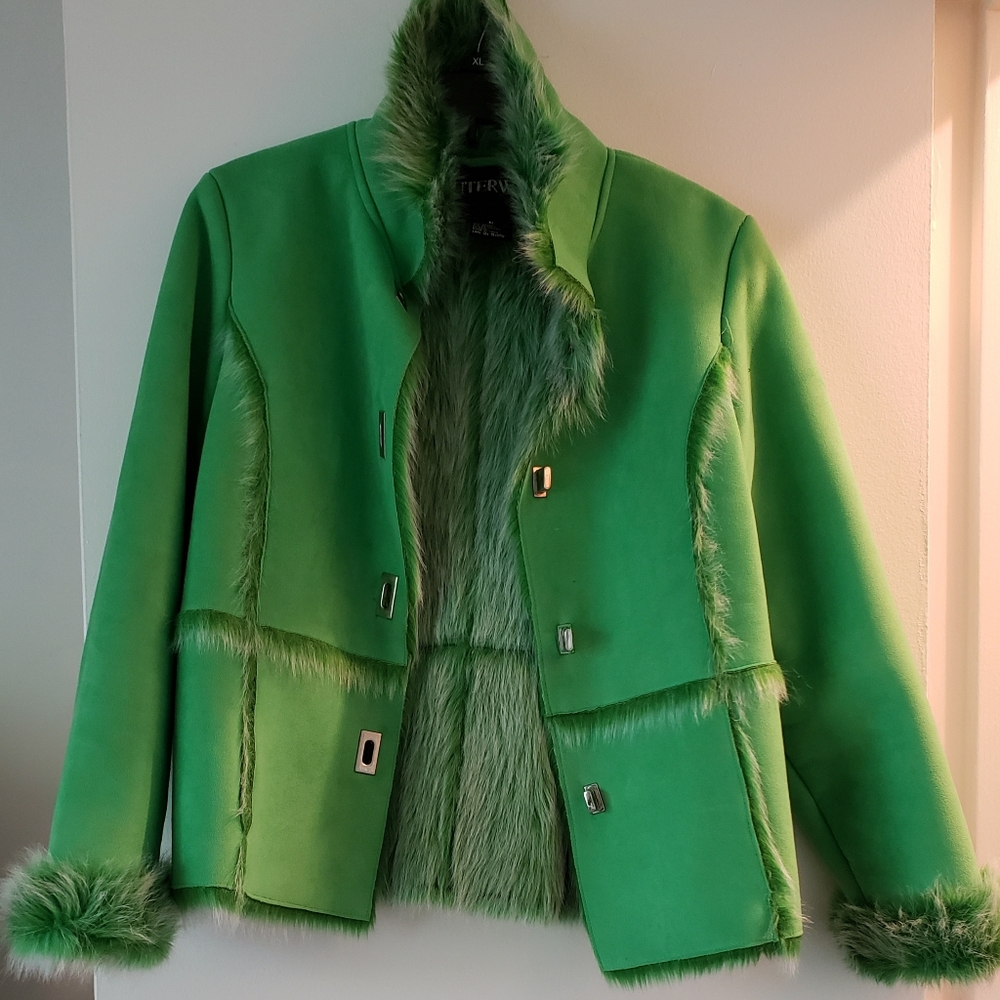 Faux fur winter jacket